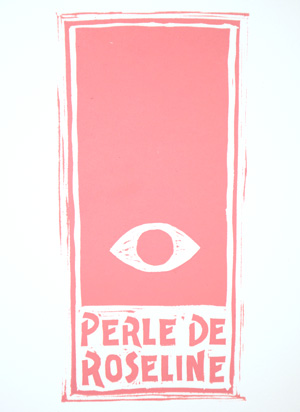 Perle de Roseline Rose Wine label