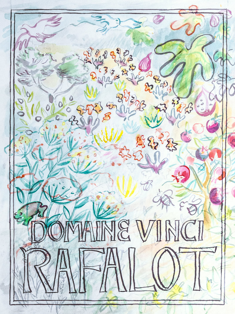 Domaine Vinci Wine label